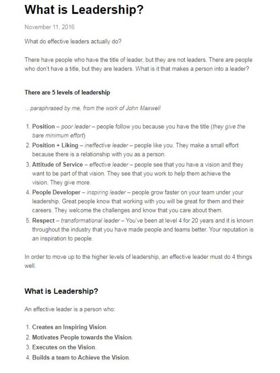 What is Leadership?