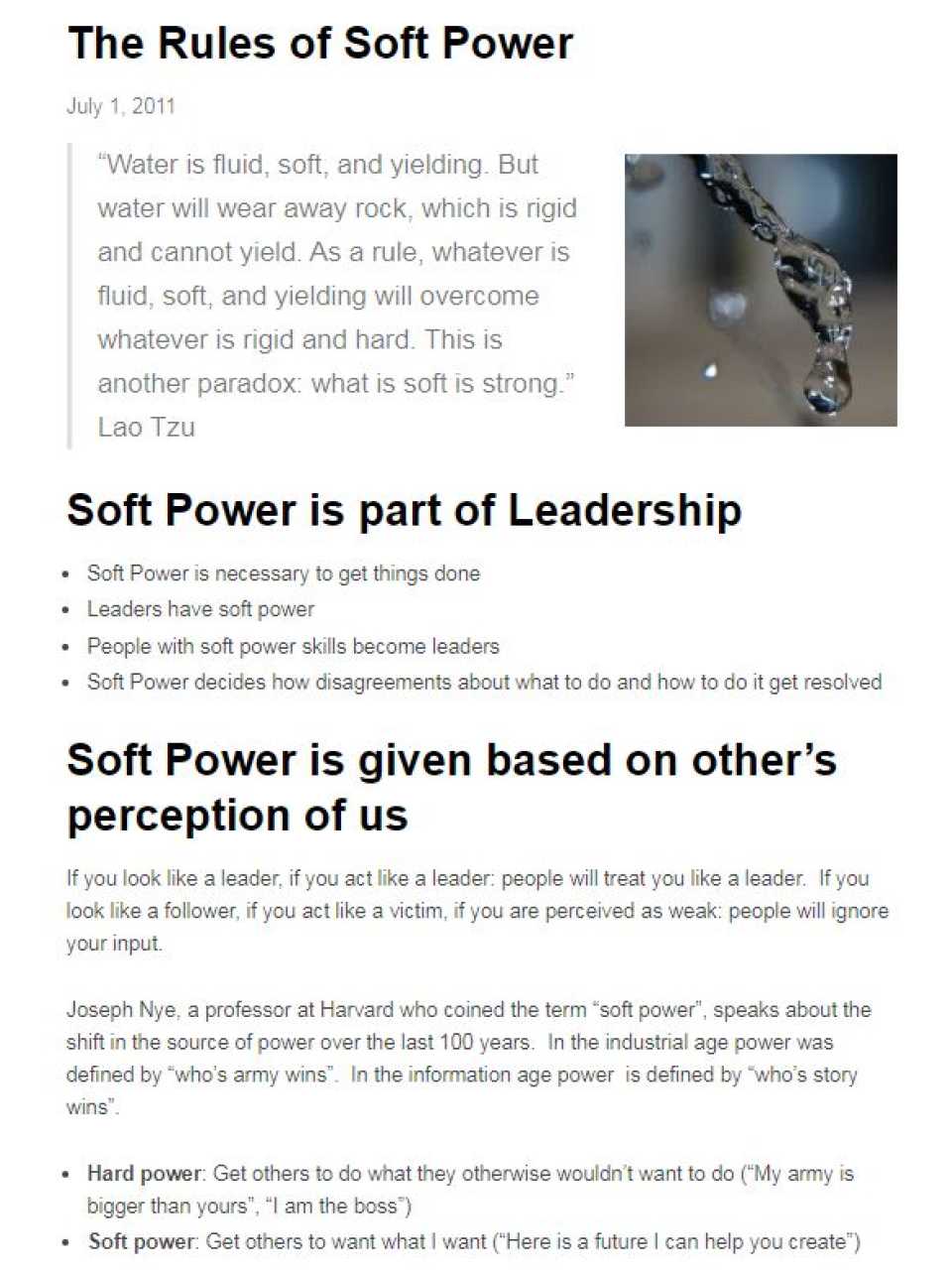 The rules of soft power