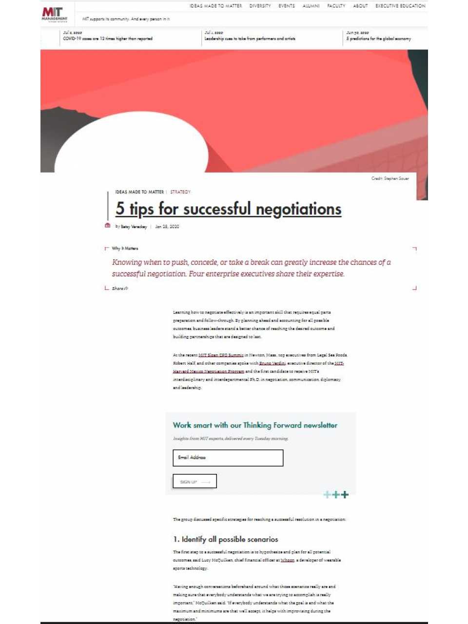 5 tips for successful negotiations