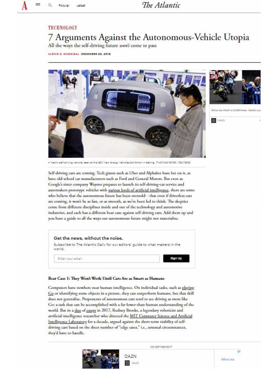 Autonomous vehicles - 7 Arguments Against the Autonomous-Vehicle Utopia