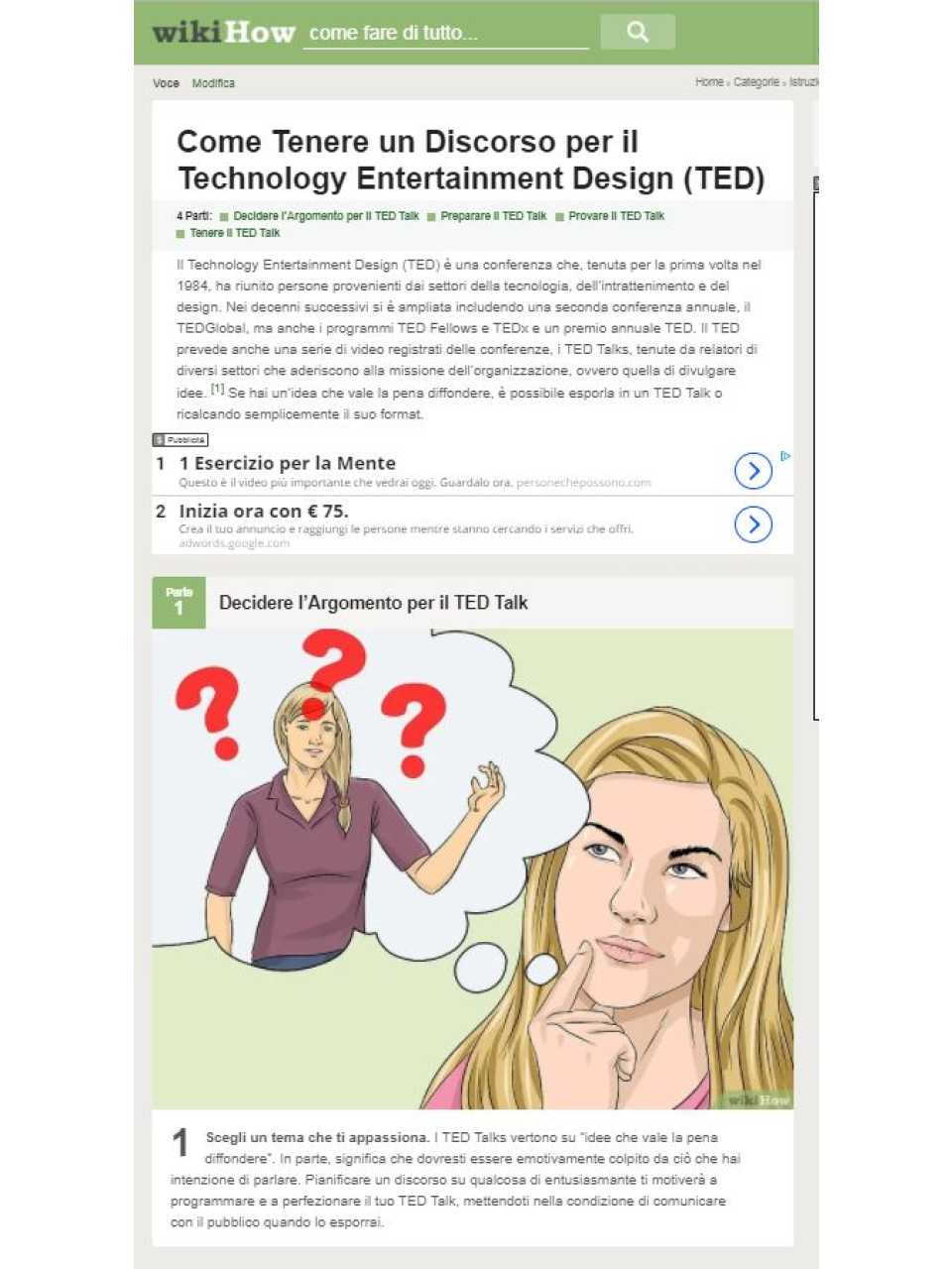 Come Tenere un Discorso per il Technology Entertainment Design (TED)
