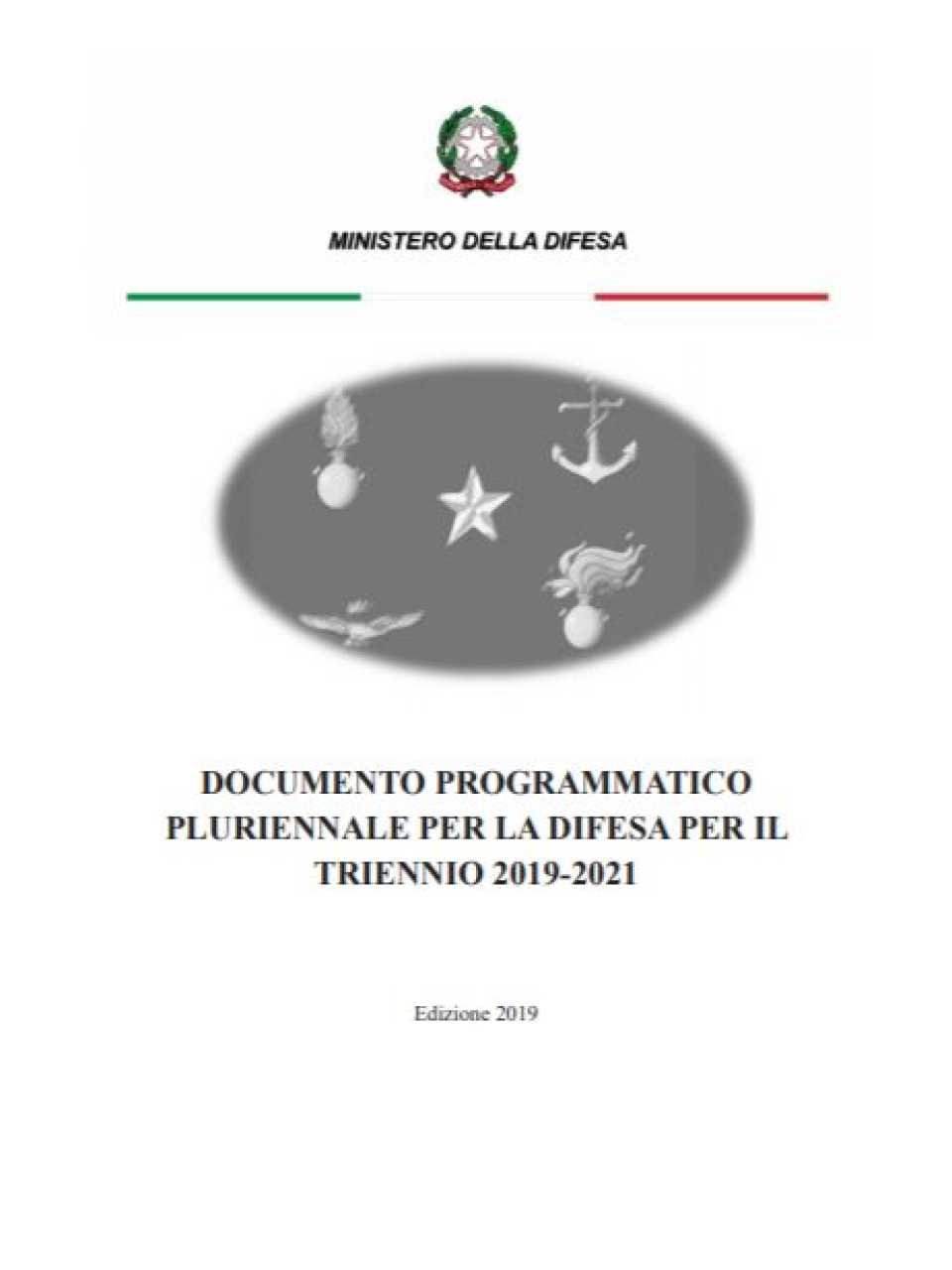 Documento Programmatico Pluriennale per la Difesa per il Triennio 2019-2021
