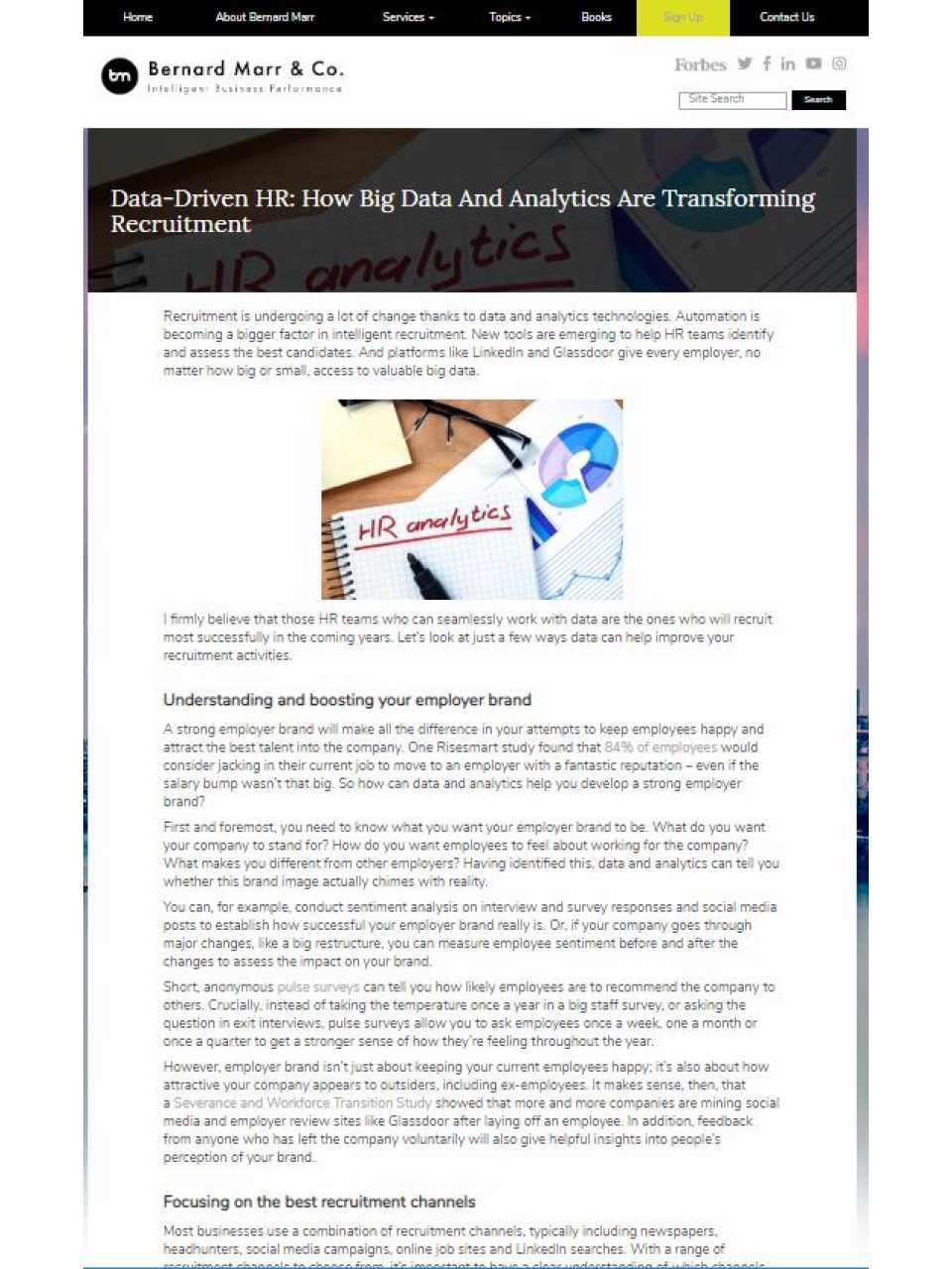 Data-Driven HR: How Big Data And Analytics Are Transforming Recruitment