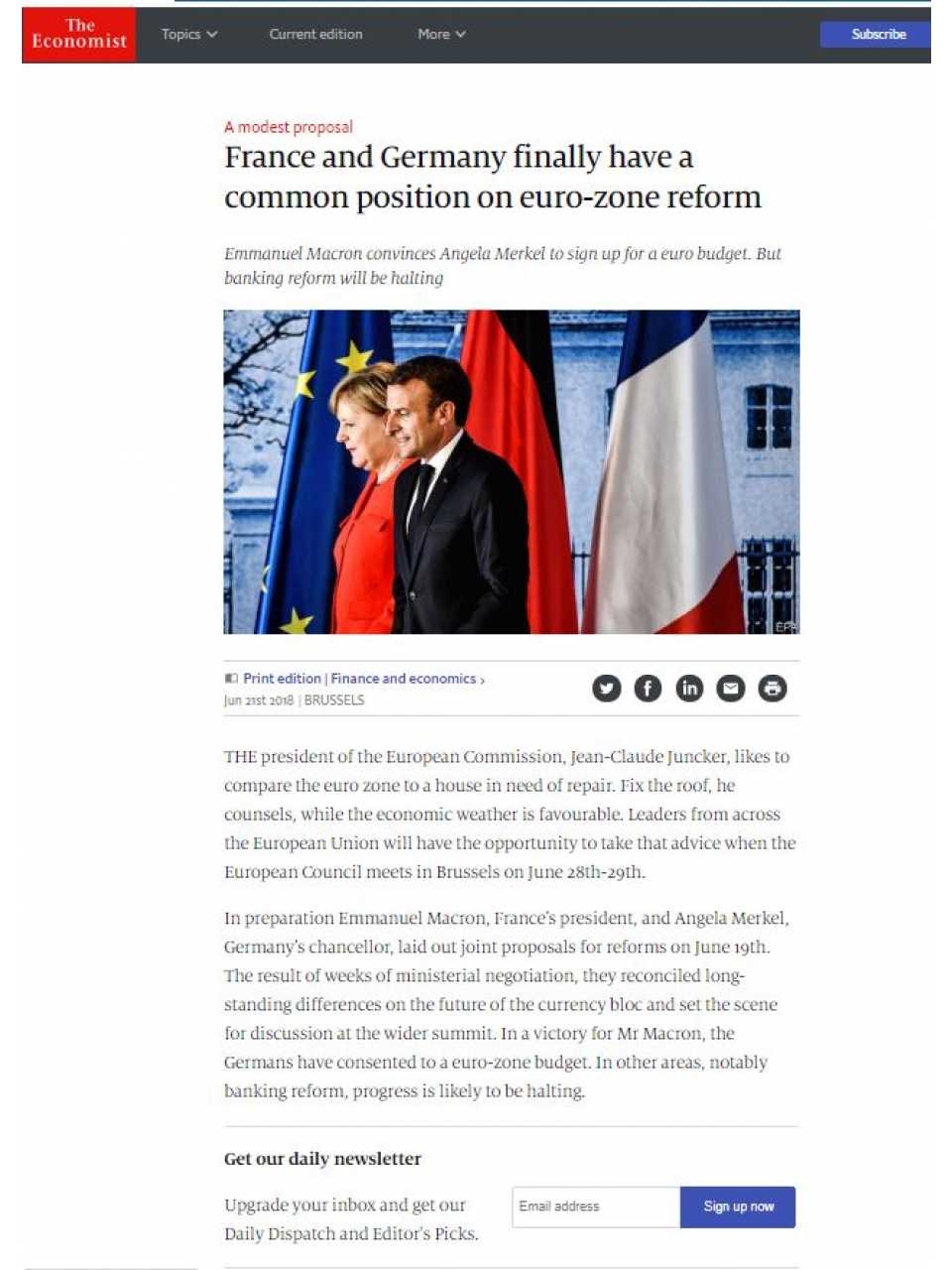 France and Germany finally have a common position on euro-zone reform