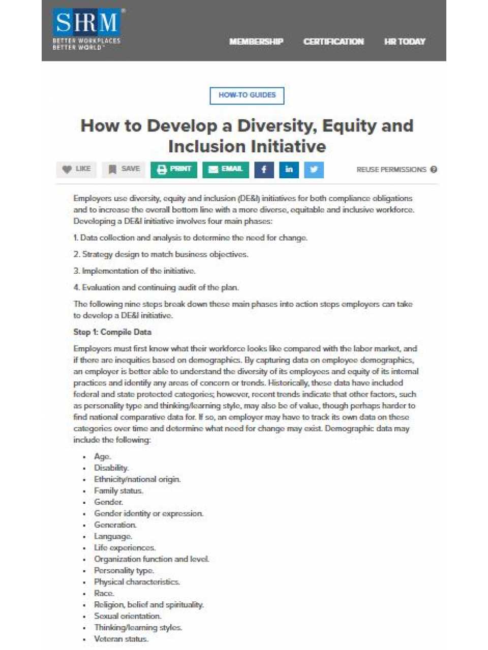 How to Develop a Diversity, Equity and Inclusion Initiative