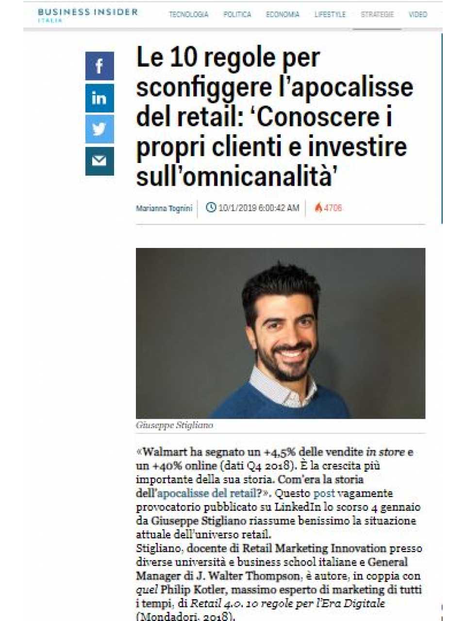 Le 10 regole per sconfiggere l’apocalisse del retail: 