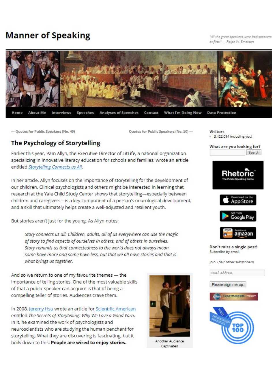 The Psychology of Storytelling