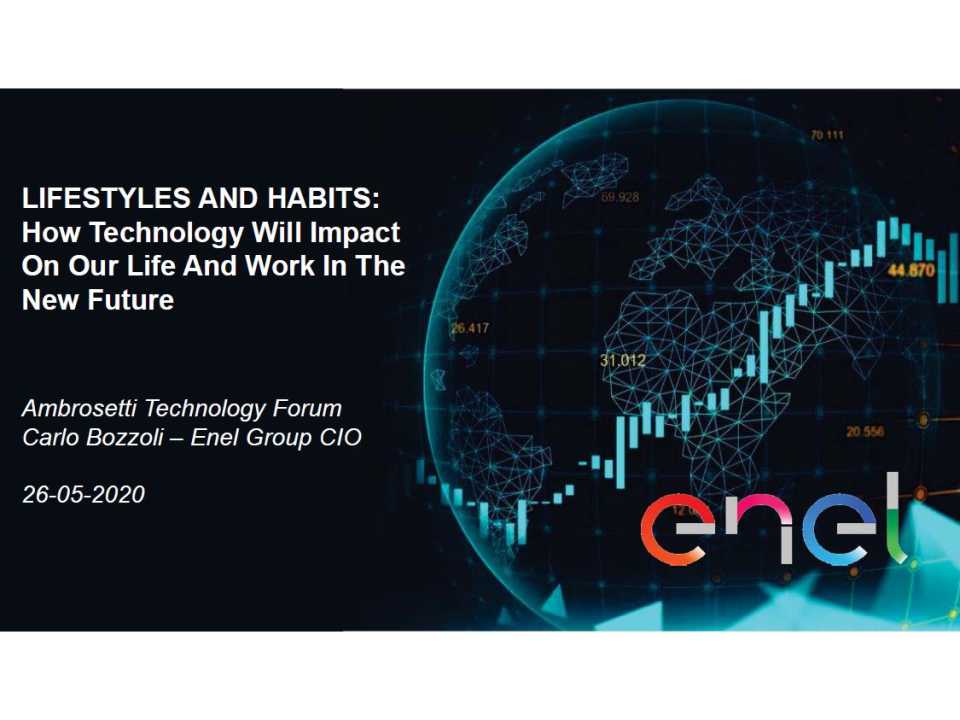 Lifestyles and habits: how technology will impact on our life and work in the new future