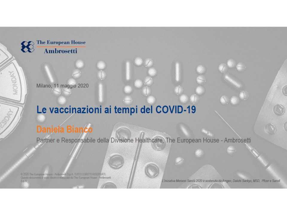 Le vaccinazioni ai tempi del COVID-19