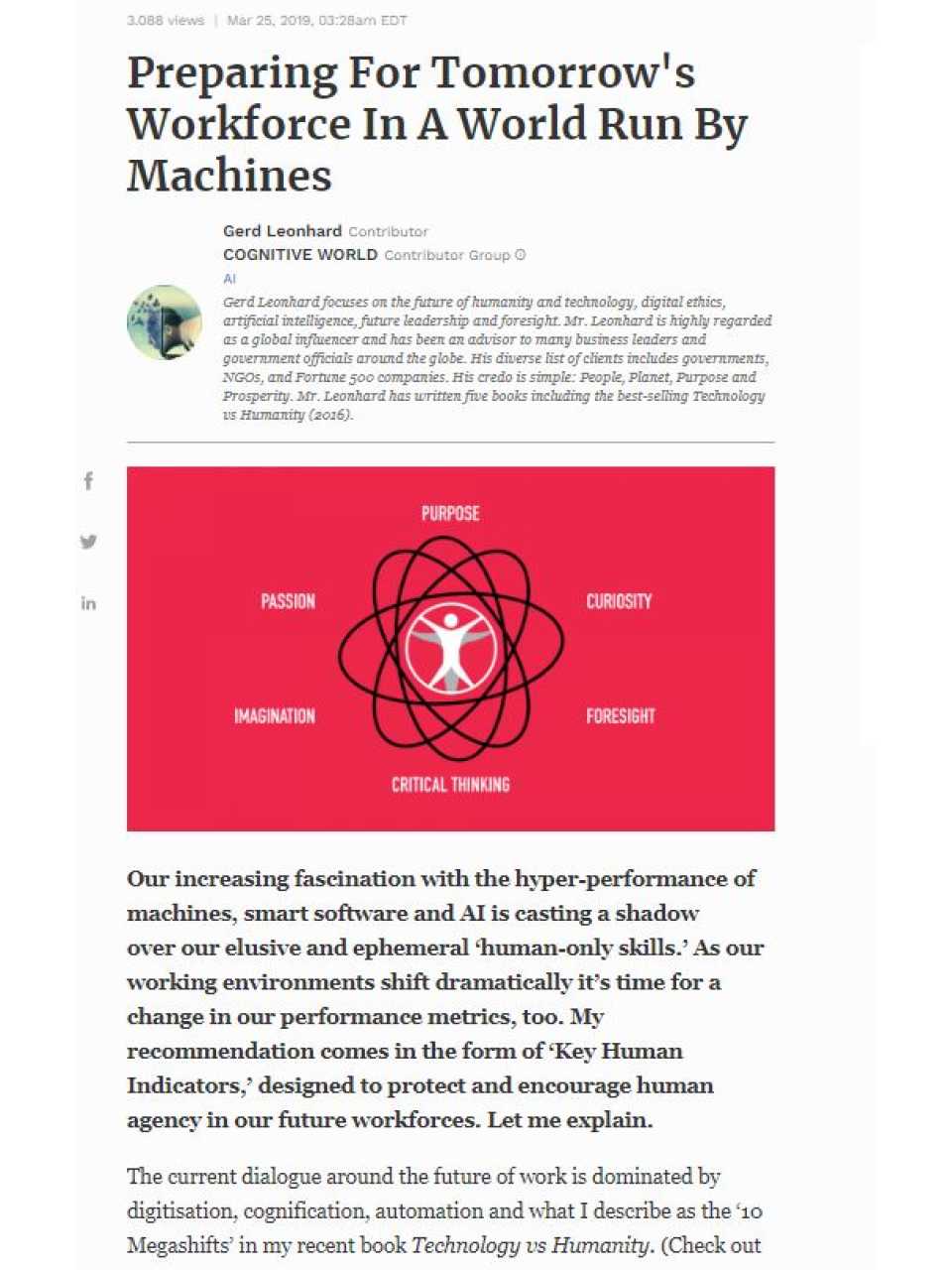 Preparing For Tomorrow's Workforce In A World Run By Machines