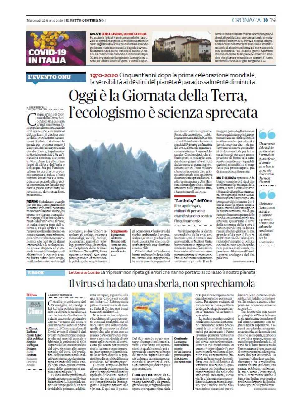 Oggi è la Giornata della Terra, l'ecologismo è scienza sprecata