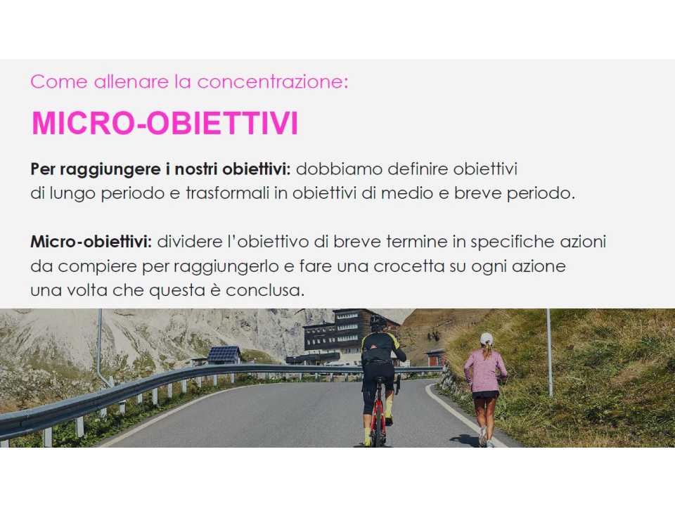 Come allenare la concentrazione: micro obiettivi
