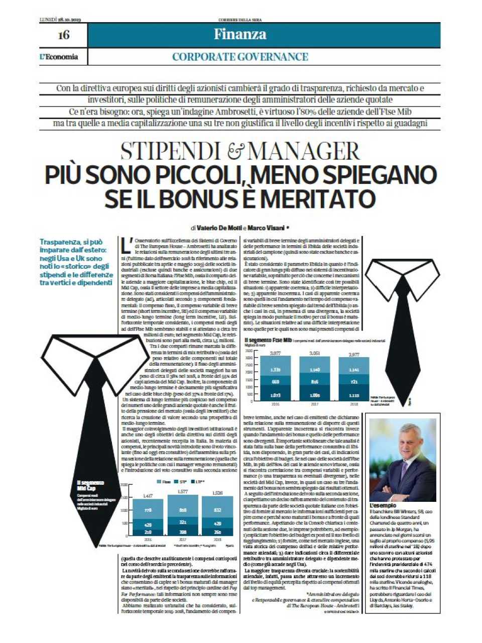 Stipendi & manager. Più sono piccoli, meno spiegano se il bonus è meritato