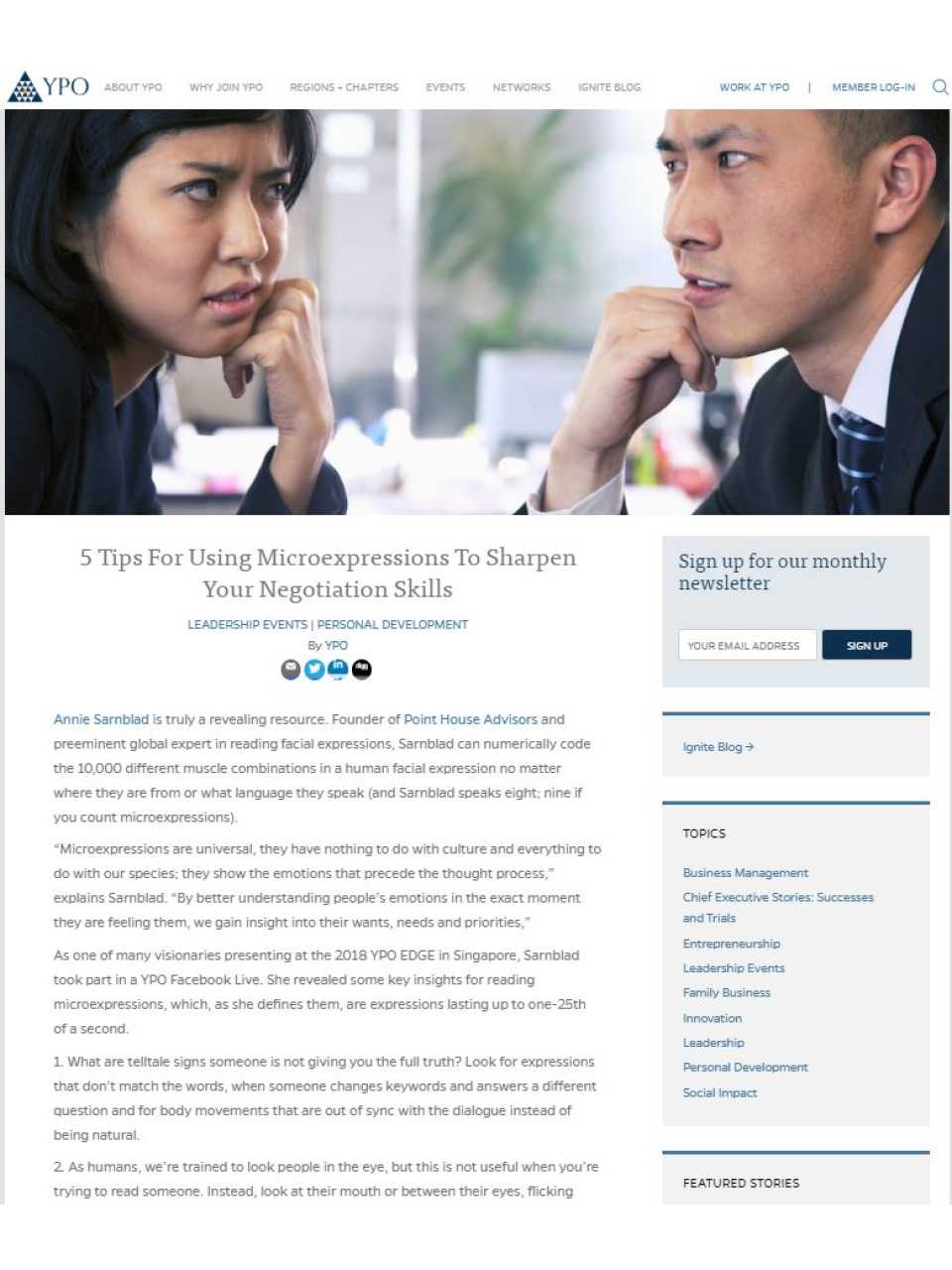 5 Tips For Using Microexpressions To Sharpen Your Negotiation Skills