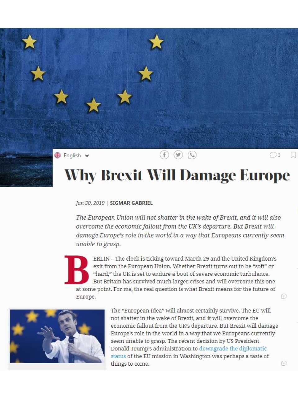 Why Brexit Will Damage Europe