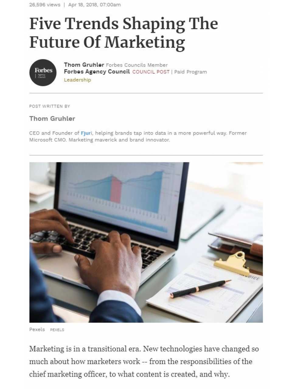 Five trends shaping the future of marketing