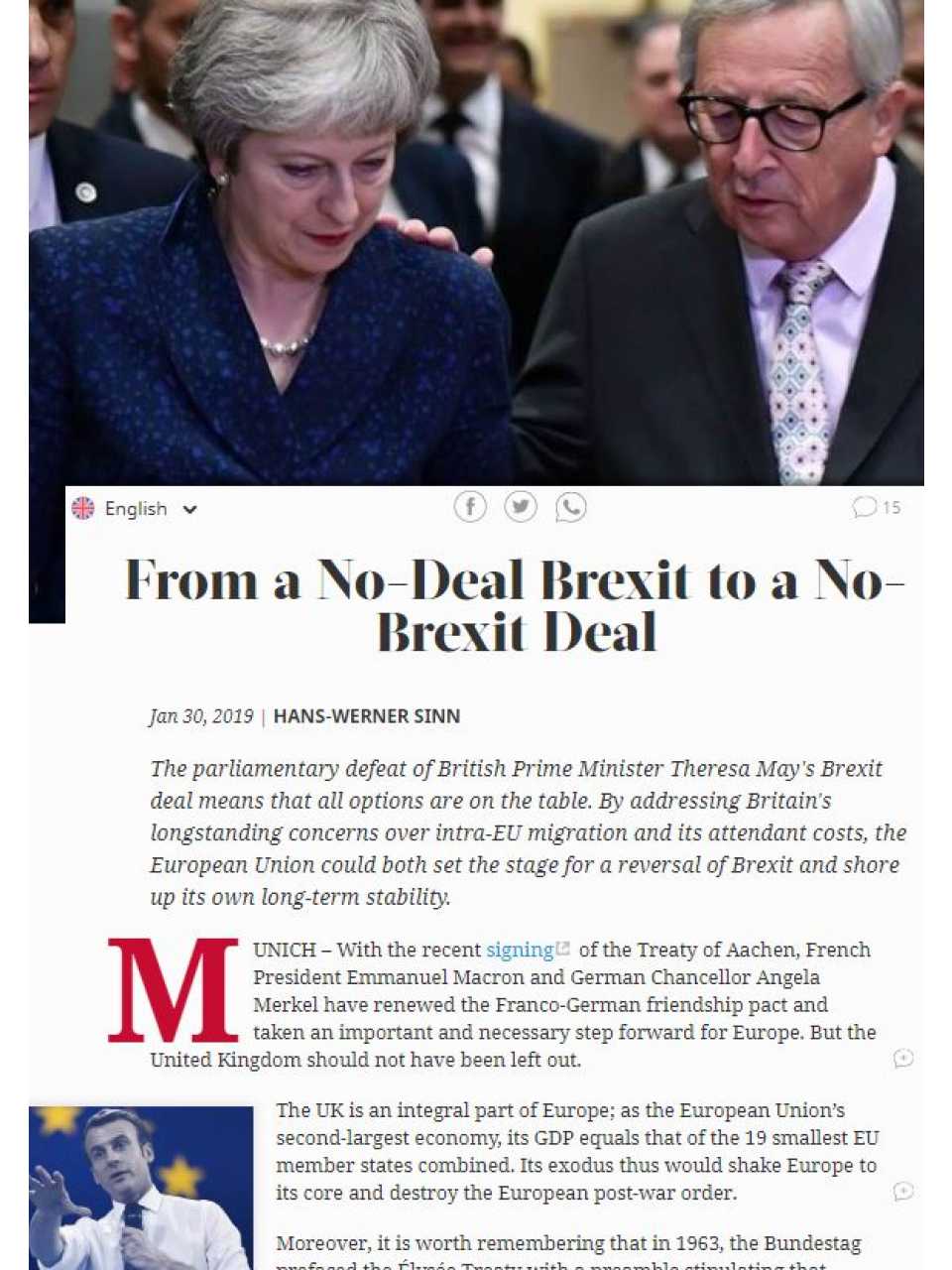 From a No-Deal Brexit to a No-Brexit Deal