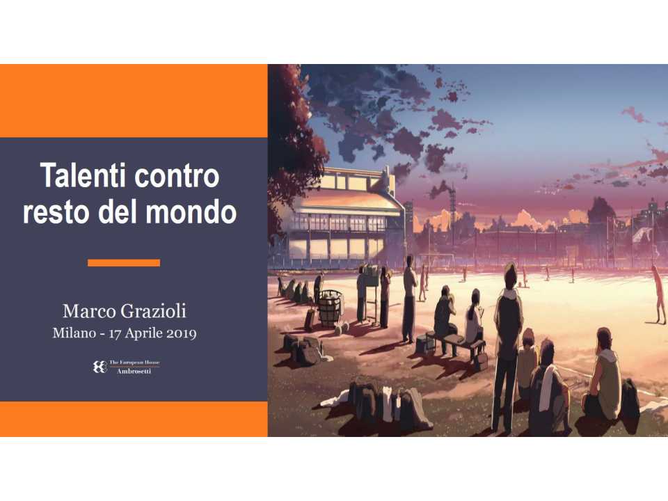 Talenti contro resto del mondo