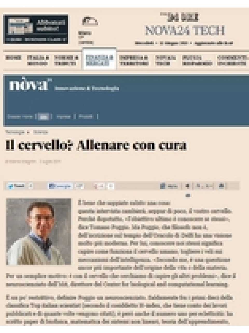 Il cervello? Allenare con cura