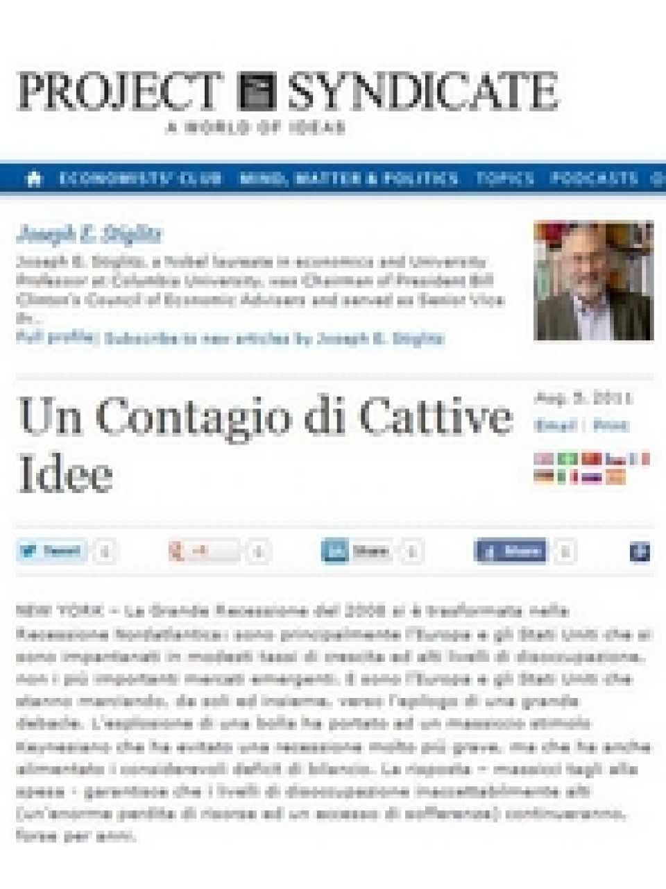 Un contagio di cattive idee