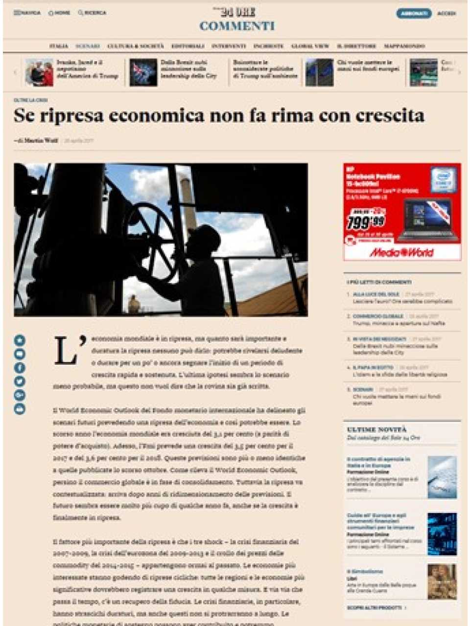 Se ripresa economica non fa rima con crescita