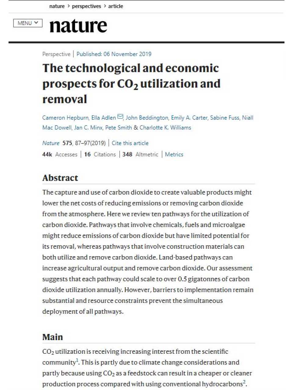 The technological and economic prospects for CO2 utilization and removal