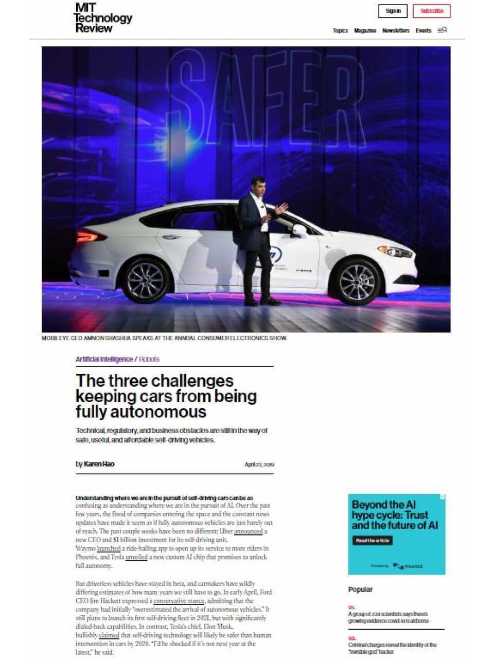 Autonomous vehicles - The three challenges keeping cars from being fully autonomous