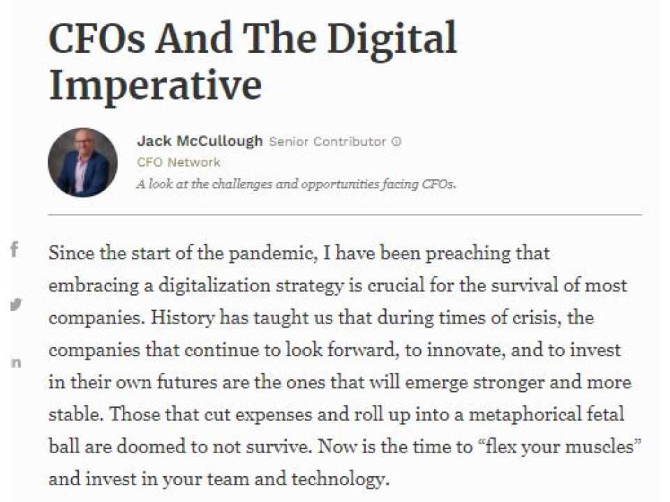 CFOs and the digital imperative