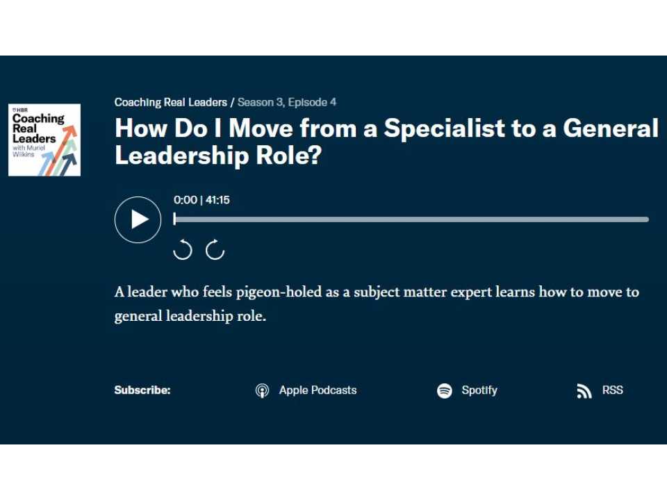 WEBINAR LIVE
Management insights from the best musicians: Bach, the specialist