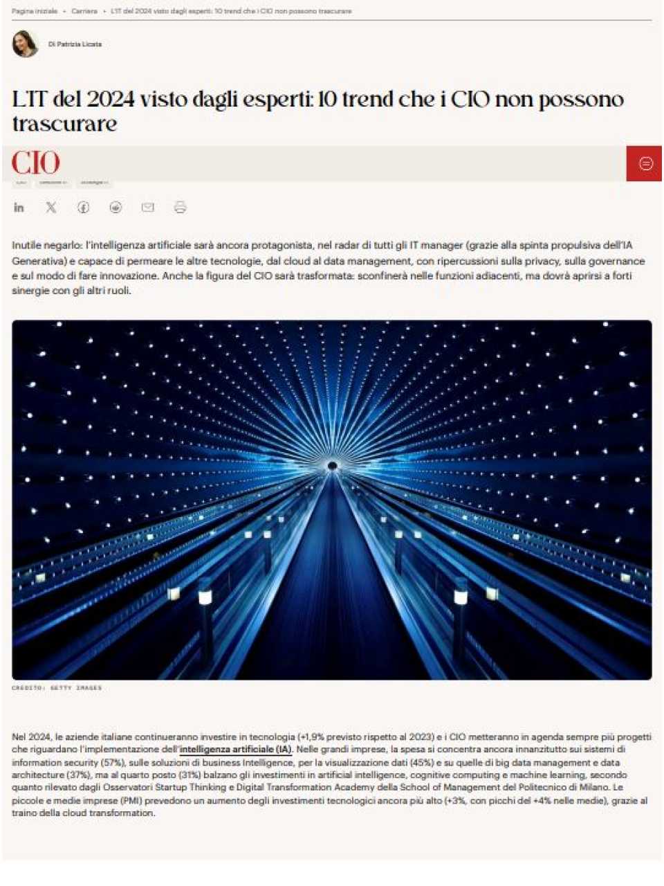 L’IT del 2024 visto dagli esperti: 10 trend che i CIO non possono trascurare