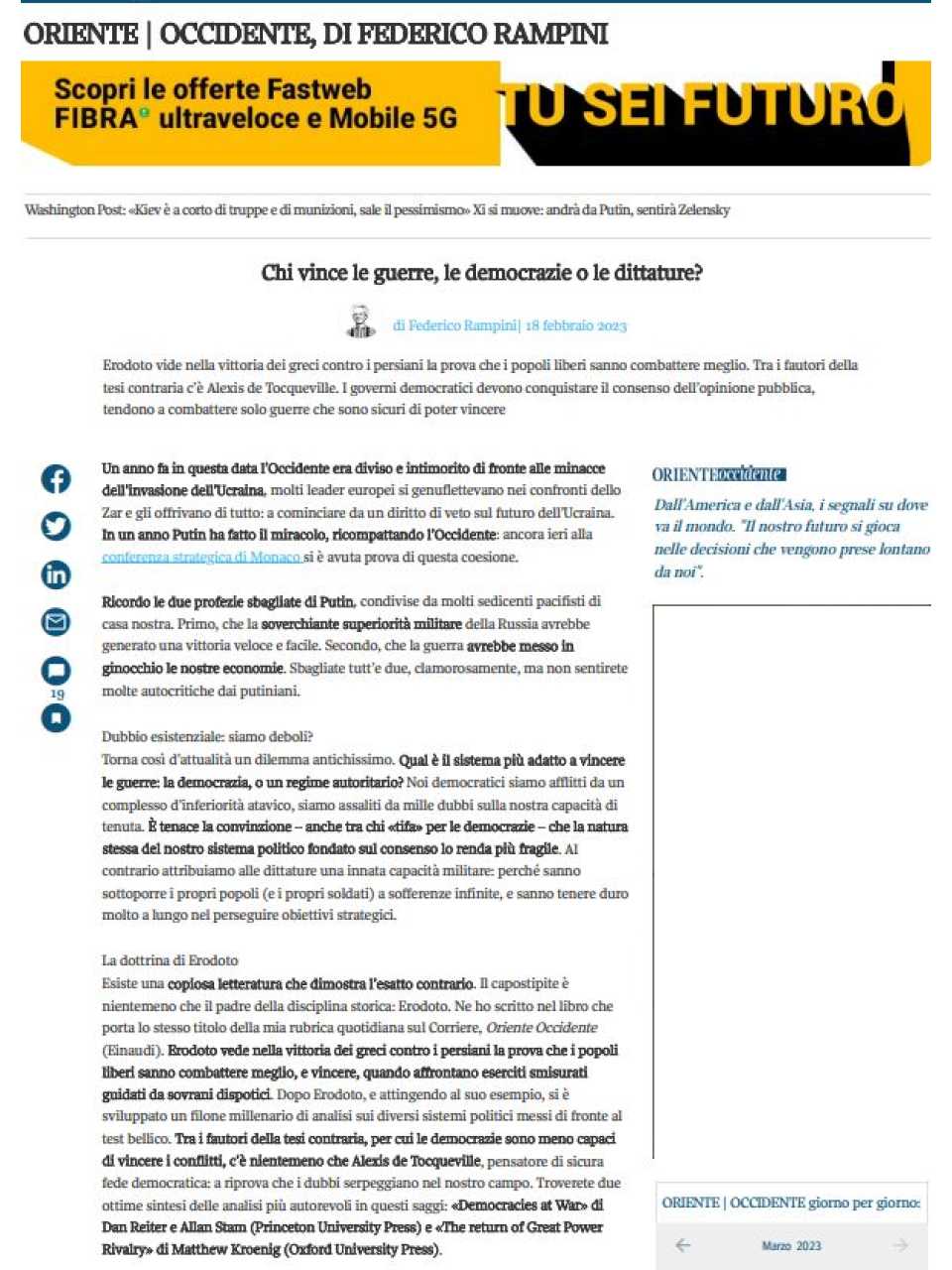 Chi vince le guerre, le democrazie o le dittature?