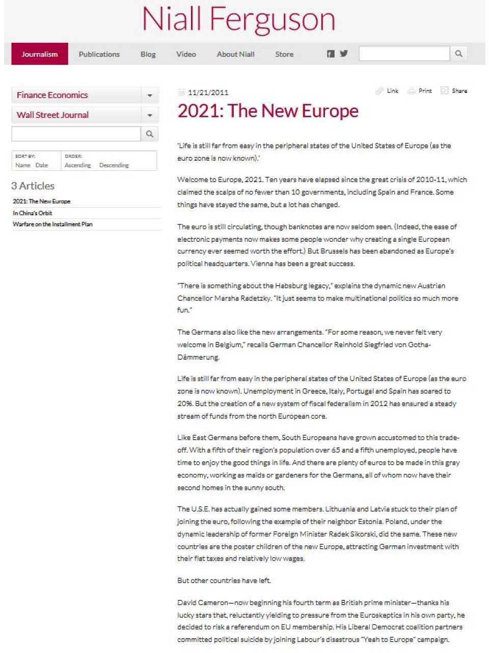 2021: The new europe