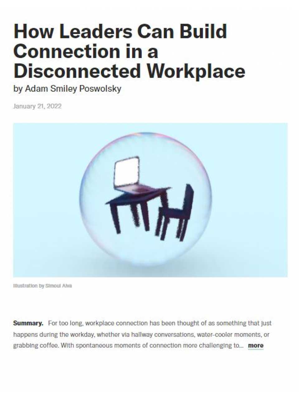How leaders can build connection in a disconnected workplace