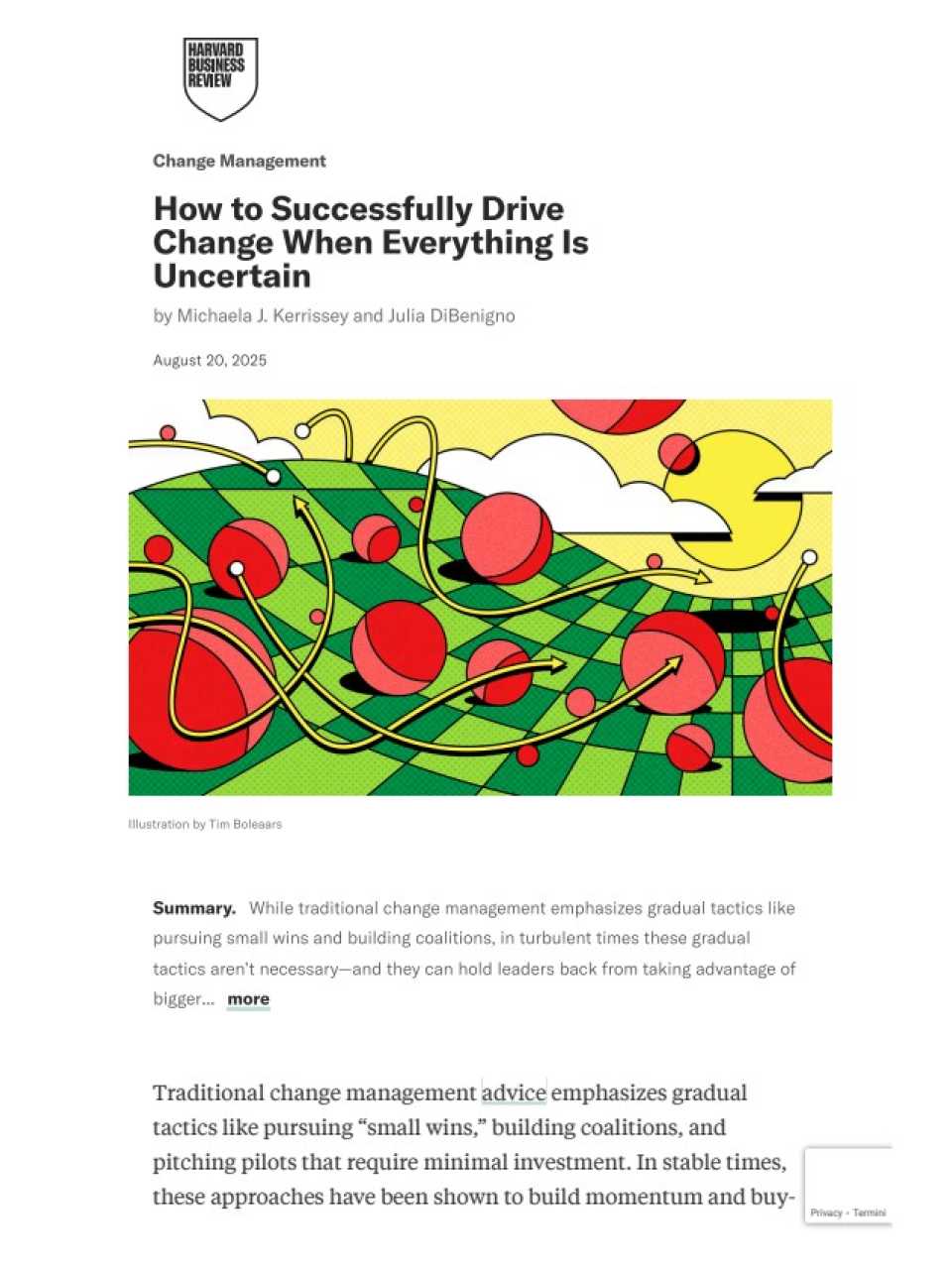 WEBINAR LIVE
Why does change fail? How to lead It successfully: behavioral economics insights for Executives