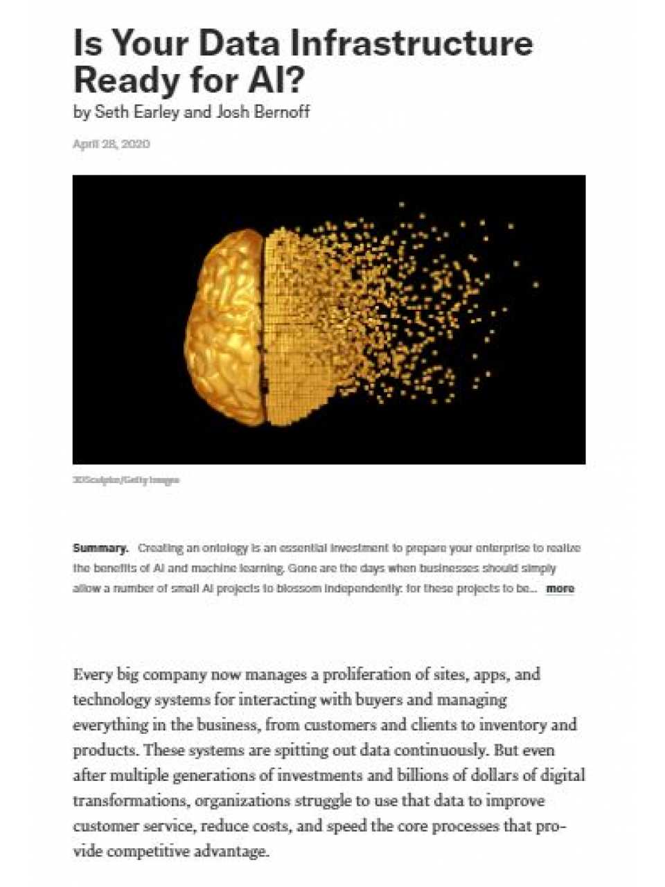 Is your data infrastructure ready for AI?