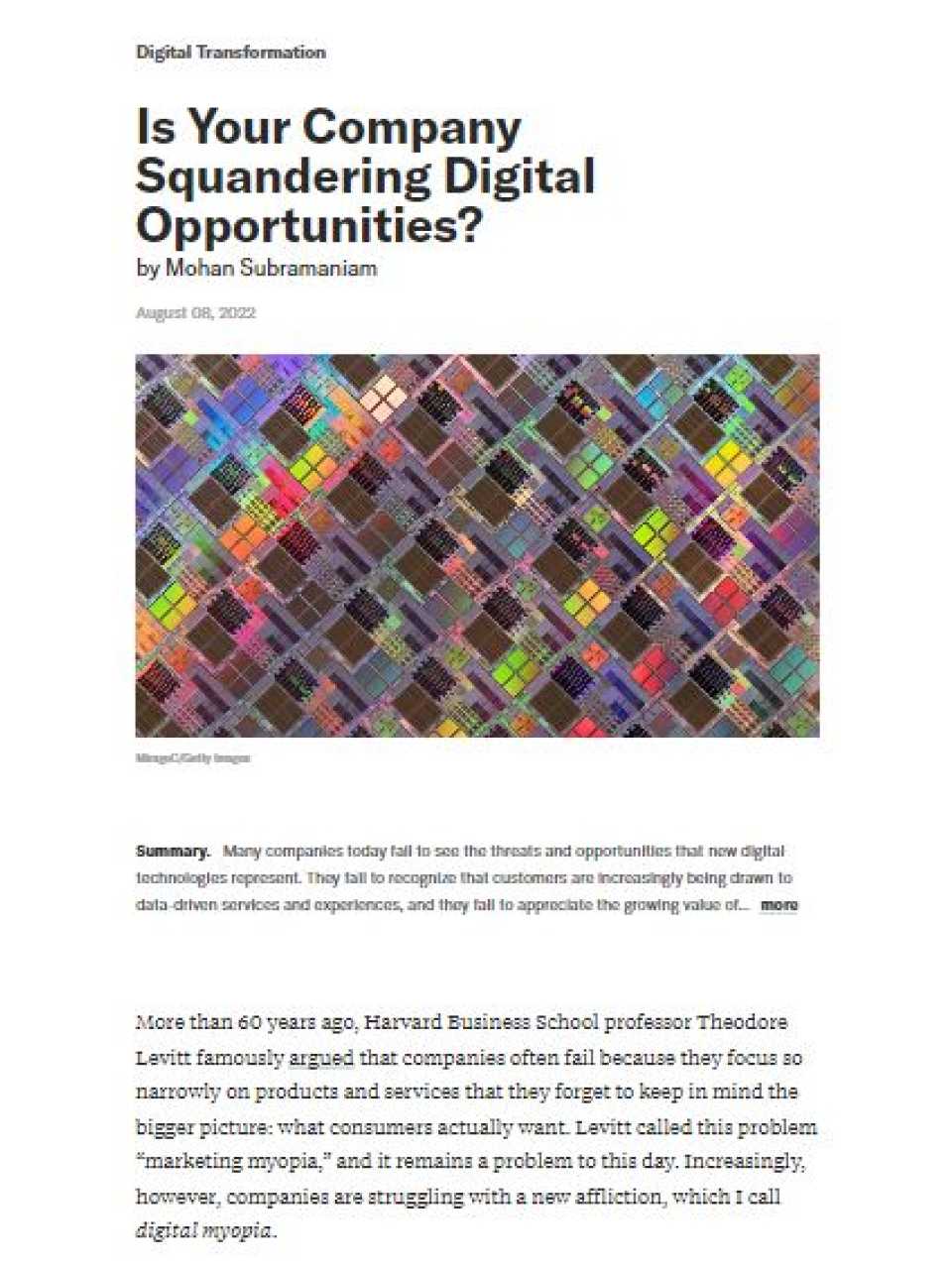 Is your company squandering digital opportunities?