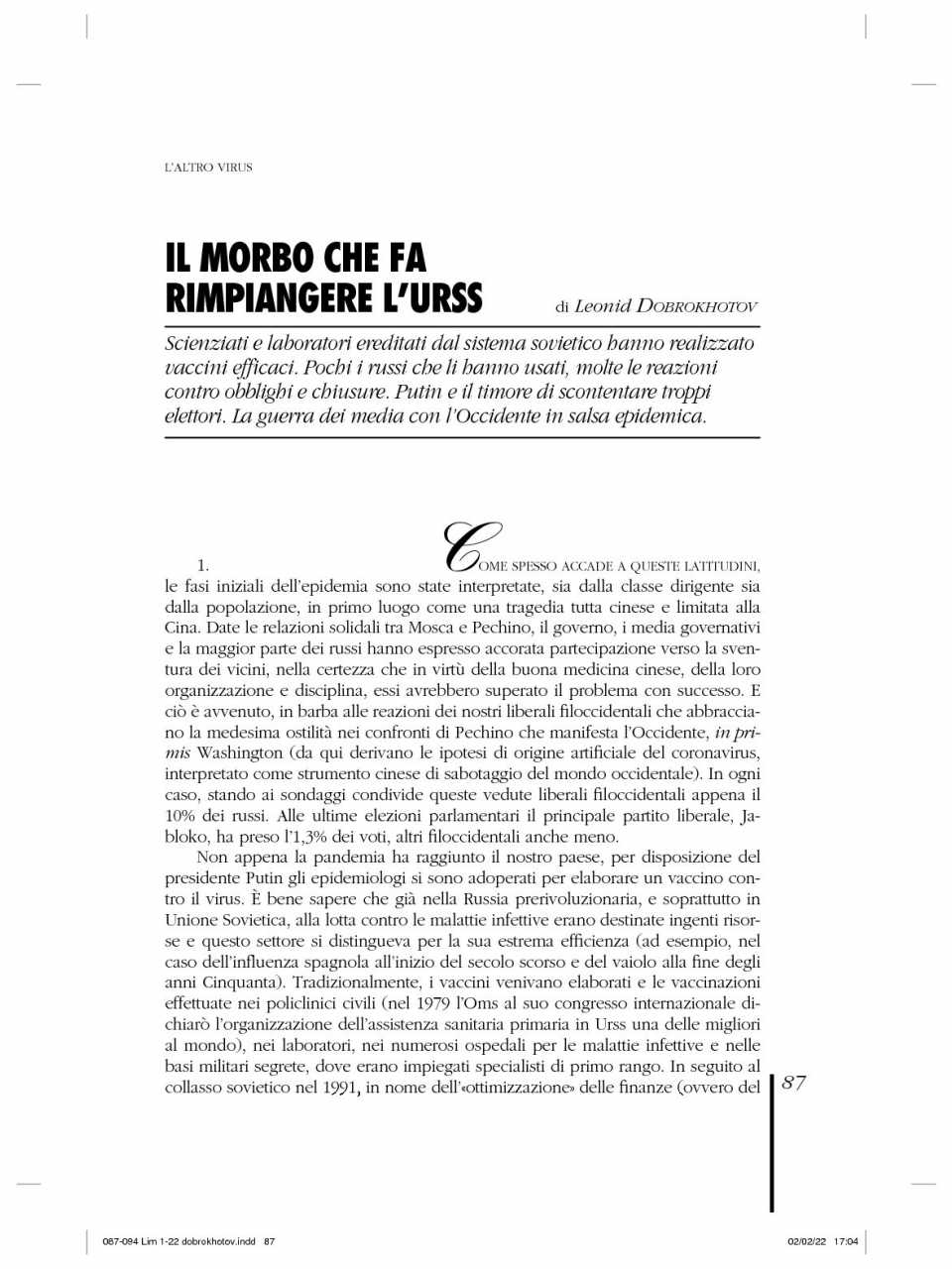 WEBINAR LIVE
Russia vs USA: what about us?