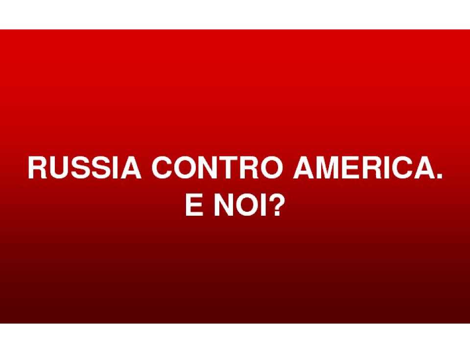 WEBINAR LIVE
Russia vs USA: what about us?