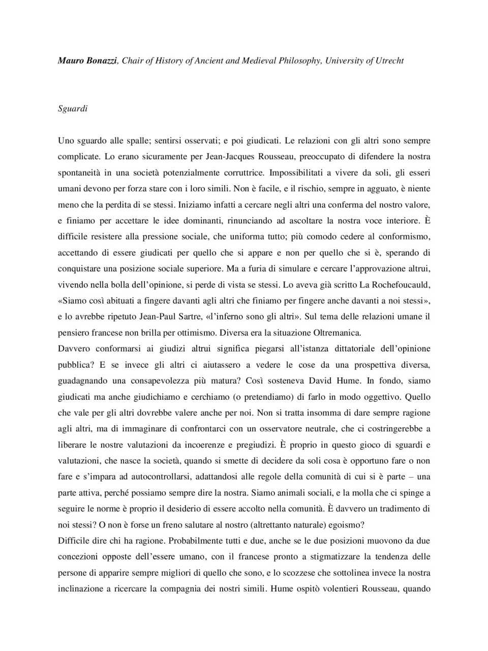 WEBINAR LIVE
Filosofia e management.
Costruire relazioni positive con gli altri. Il pensiero dei grandi, da Eraclito e Platone a Hume