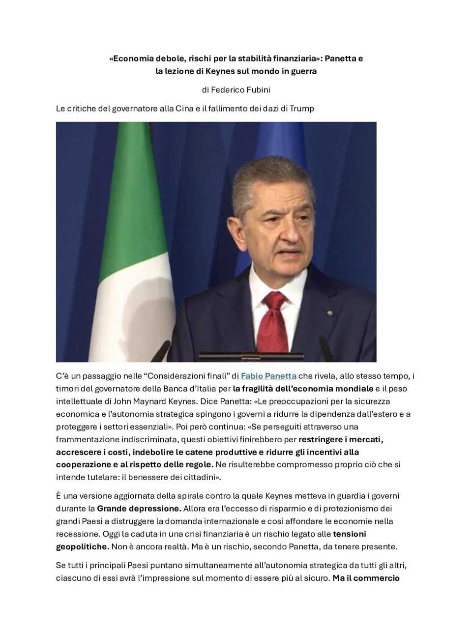 WEBINAR LIVE
L’Italia nel mondo che cambia: sfide e prospettive di un Paese in transizione