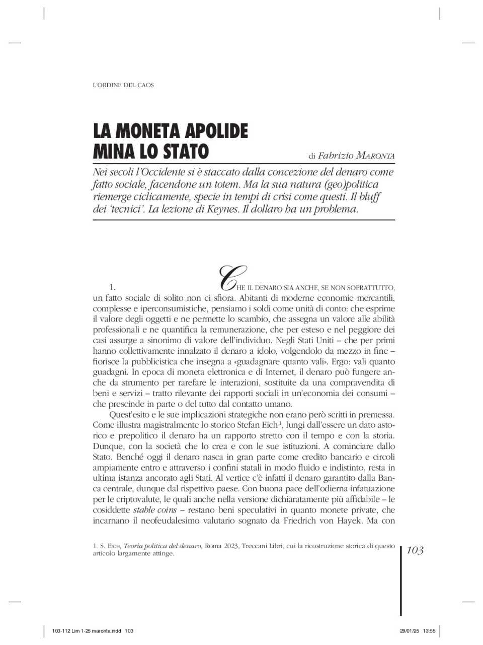 WEBINAR LIVE
Rivoluzione in corso. Il primo mese di Trump