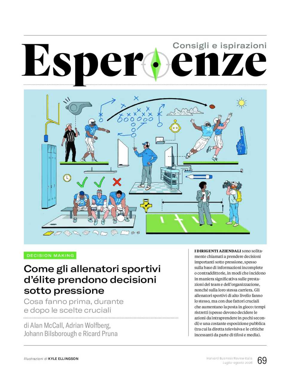 Come gli allenatori sportivi d’élite prendono decisioni sotto pressione