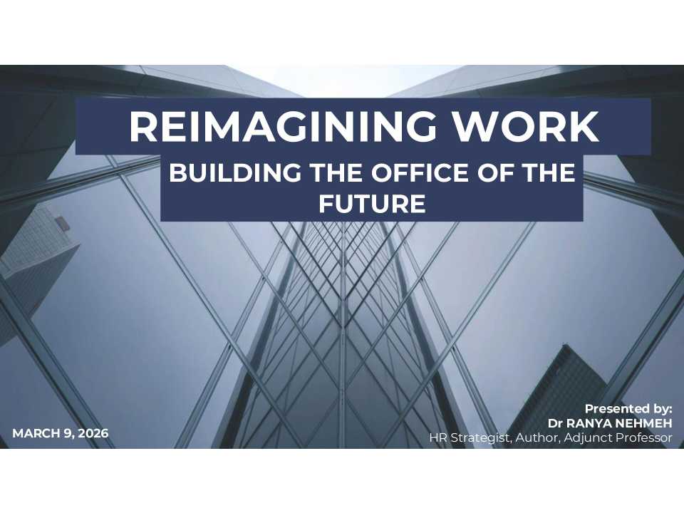 WEBINAR LIVE
Reimagining Work: costruire l’ufficio del futuro