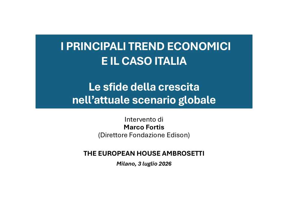 I principali trend economici e il caso Italia