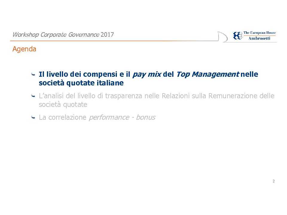 Executive compensation: lo stato dell'arte nelle società quotate italiane