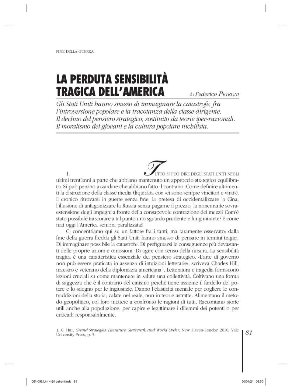 WEBINAR LIVE
Cina-Russia-India: lo strano triangolo antioccidentale e gli impatti su Italia ed Europa