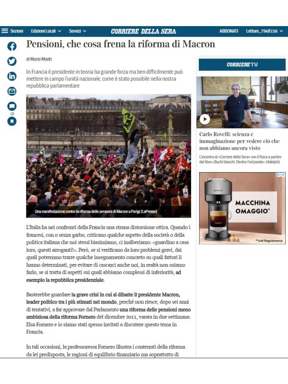 Pensioni, che cosa frena la riforma di Macron