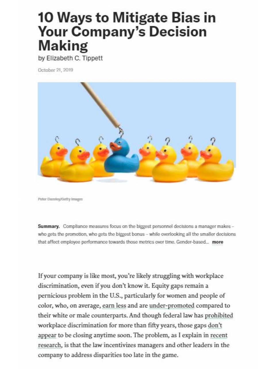 10 ways to mitigate bias in your company’s decision making