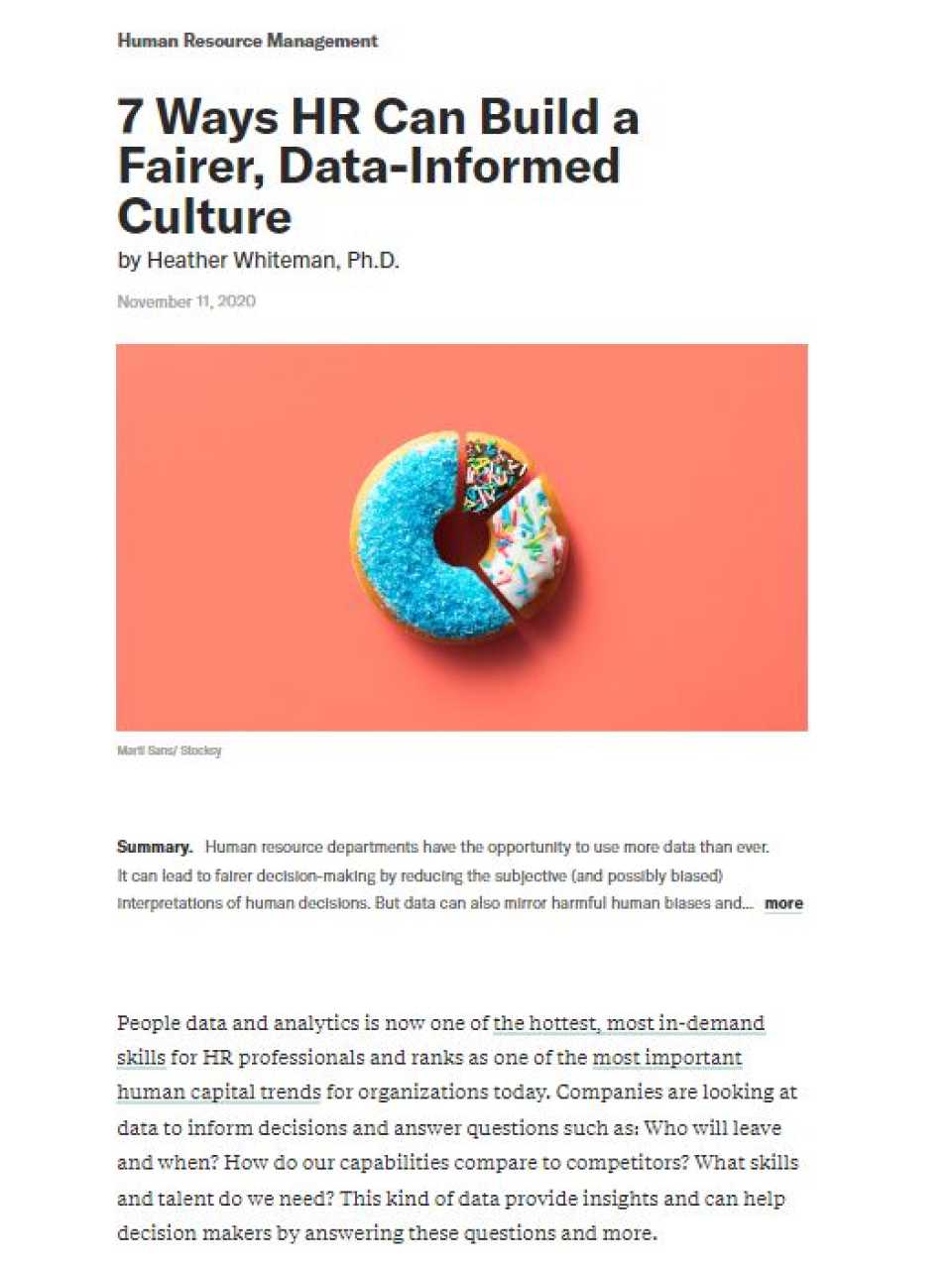 7 ways HR can build a fairer, data-informed culture
