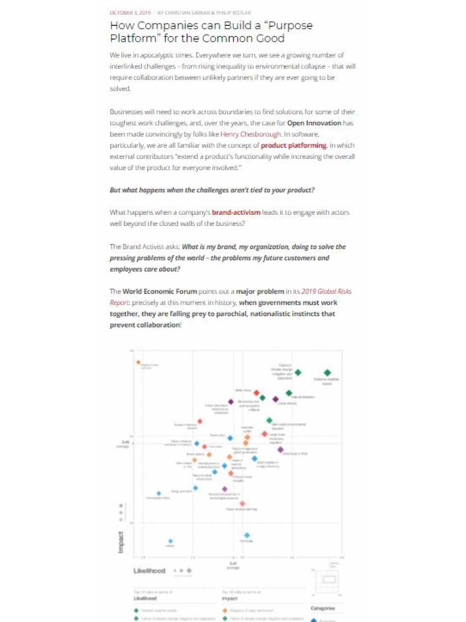 How companies can build a “purpose platform” for the common good